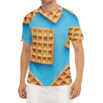 Fresh Waffles Print Men's Short Sleeve Rash Guard