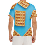 Fresh Waffles Print Men's Short Sleeve Rash Guard