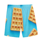Fresh Waffles Print Men's Sports Shorts