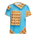 Fresh Waffles Print Men's Athletic T-Shirt