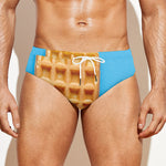 Fresh Waffles Print Men's Swim Briefs