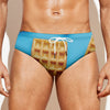 Fresh Waffles Print Men's Swim Briefs