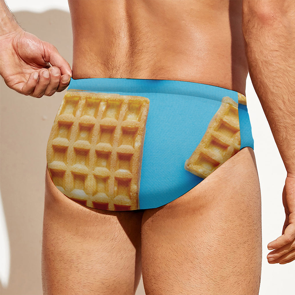 Fresh Waffles Print Men's Swim Briefs