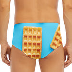 Fresh Waffles Print Men's Triangle Swim Briefs
