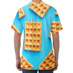 Fresh Waffles Print Men's Velvet T-Shirt
