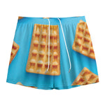 Fresh Waffles Print Mesh Shorts
