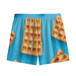 Fresh Waffles Print Mesh Shorts