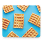 Fresh Waffles Print Mouse Pad