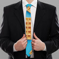 Fresh Waffles Print Necktie