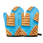 Fresh Waffles Print Oven Mitts