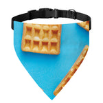 Fresh Waffles Print Over The Collar Dog Bandana