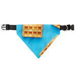 Fresh Waffles Print Over The Collar Dog Bandana