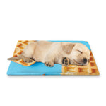 Fresh Waffles Print Pet Cooling Mat Cover