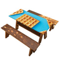 Fresh Waffles Print Picnic Table Cover