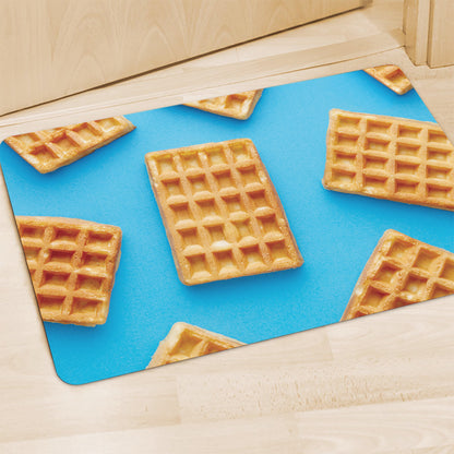 Fresh Waffles Print Polyester Doormat