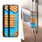 Fresh Waffles Print Refrigerator Handle Covers