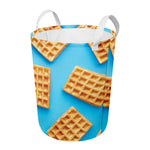 Fresh Waffles Print Round Laundry Basket
