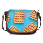 Fresh Waffles Print Saddle Bag