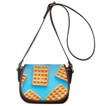 Fresh Waffles Print Saddle Bag
