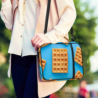 Fresh Waffles Print Shoulder Strap Bible Bag