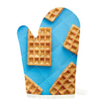 Fresh Waffles Print Single Oven Mitt