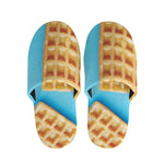 Fresh Waffles Print Slippers