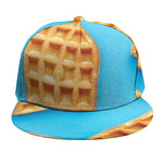 Fresh Waffles Print Snapback Cap