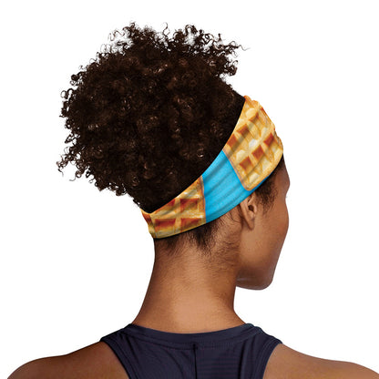 Fresh Waffles Print Sports Headband