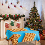 Fresh Waffles Print Tablecloth