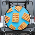 Fresh Waffles Print Tire Cover