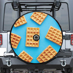 Fresh Waffles Print Tire Cover With Camera Hole
