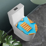 Fresh Waffles Print Toilet Lid Cover