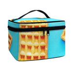 Fresh Waffles Print Travel Makeup Bag