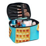 Fresh Waffles Print Travel Makeup Bag
