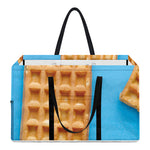 Fresh Waffles Print Utility Tote Bag