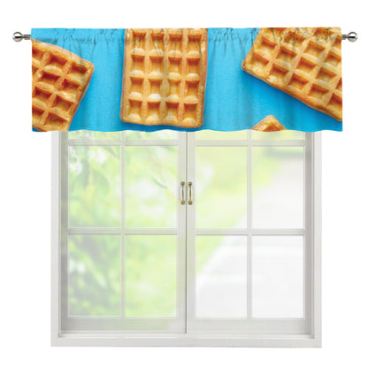 Fresh Waffles Print Window Valance