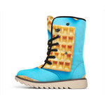 Fresh Waffles Print Winter Boots