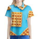 Fresh Waffles Print Women's Polo Shirt
