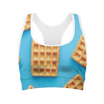 Fresh Waffles Print Women's Sports Bra