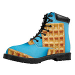 Fresh Waffles Print Work Boots