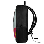 Frida Kahlo And Floral Print 17 Inch Backpack