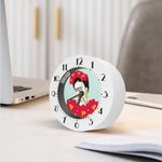 Frida Kahlo And Floral Print Alarm Clock