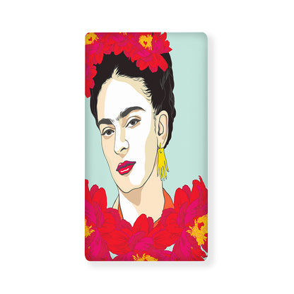 Frida Kahlo And Floral Print Baby Crib Sheet