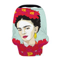 Frida Kahlo And Floral Print Baby Seat Cover
