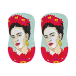 Frida Kahlo And Floral Print Bar Stool Covers