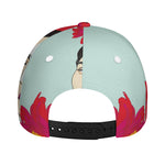 Frida Kahlo And Floral Print Baseball Cap