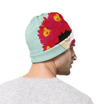 Frida Kahlo And Floral Print Beanie