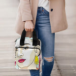 Frida Kahlo And Floral Print Bible Tote Bag