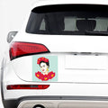 Frida Kahlo And Floral Print Car Sticker