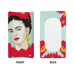 Frida Kahlo And Floral Print Changing Pad Cover
